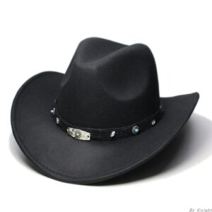 Vintage cowboy hat with large brim and wide sunshade