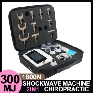 300mj Shockwave Therapy Machine Body Masssage For Pain Relief 1800N Electric Chiropractic Adjust Correction Gun
