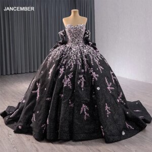 Strapless Embroidered Lace backless Full Skirt Evening Gown Ball Dress Party Dress Bridesmaid Dress robes de soirée RSM241059