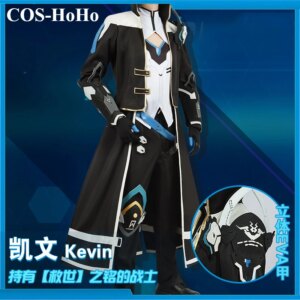 COS-HoHo Anime Honkai Impact 3rd Kevin Kaslana Game Suit Gorgeous Handsome Uniform Cosplay Costume Halloween Party Outfit Men