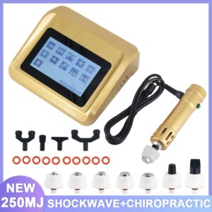 2in1 Shockwave Therapy Machine External Shock Wave Equipment Chiropractic Adjusting Tool Effective Pain Relief Body Relax
