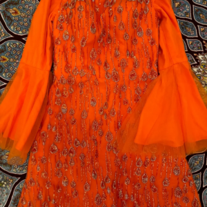 Oisslec Prom Dress Elegant Vintage Sweet Orange Crystal Beads Lace Customized Formal Occasion Prom Dress Evening Party Gowns