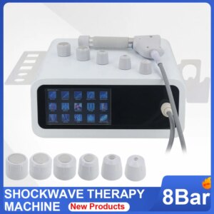 2025 New Pneumatic Shockwave Therapy Machine For ED Treatment Pain Relief 8Bar Professional Shock Wave Body Relaxation Massager
