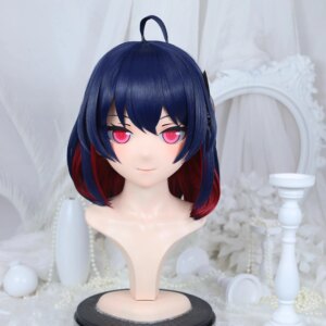Customize Character Female/Girl Resin Kig Full Head With Lock Anime Cosplay Japanese Anime Kigurumi Mask