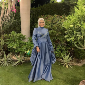 Customized A-Line Prom Dresses Floor-Length High-Neck Full Sleeve Evening Gown Simple Draped Fashion Crystal Party Gown