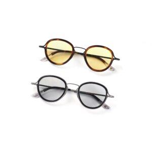 UNLTELIFE co-branded MULNAT Mena 4.0 handmade glasses frame retro round frame pure titanium sunglasses dye