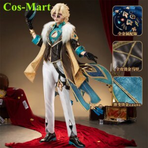 Cos-Mart Honkai: Star Rail Aventurine Sir Kakavasha Cosplay Costume High Quality NiuSkin Party Role Play Clothing Female Game