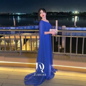 Aushine Dress Luxury Birthday Evening Dress Floor Length Full Sleeves Summer Elegant Wedding Party Gowns For Women Arab 2024Fu