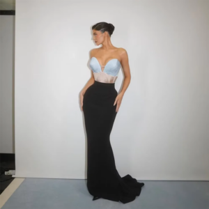 Exquisite Strapless Prom Dresses Sweetheart Sleeveless Mermaid Floor Length Vintage For Formal Banquet Evening Gowns Handmade