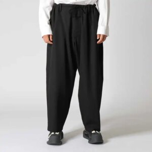 YOJI OOAK original Japanese design sense wide leg drawstring loose Haren trousers long pants close casual pants