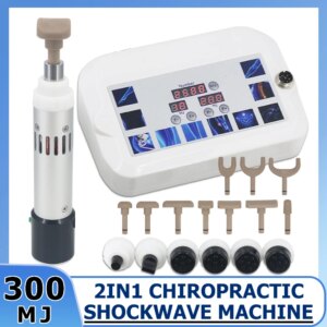 300MJ Shockwave Therapy Machine Pain Relief For Muscle Relax Physiotherapy Shock Wave Equipment Electric Chiropractic Tools