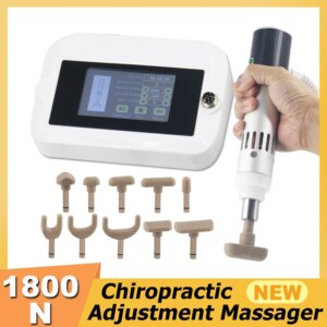 1800N Electric Chiropractic Correction Gun With 10 Chiropractic Head Relief Pain Muscle Soreness Joint Pain Physiotherapy Device