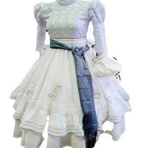 Mexican Princess Flower Girls Dress A Line Long Sleeve Lace Birthday Dress Mariachi Kid Embroidery Pageant Party Gown Customized