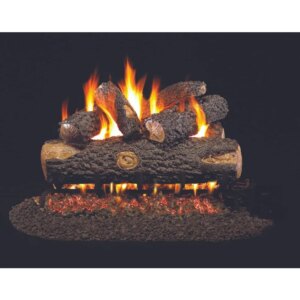 Ceramic Gas Logs Vented Natural Gas Only Peterson Real Fyre RH Peterson with/Without Burner (Logs ONLY – NO Burner, Wo