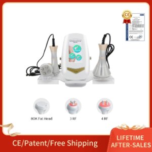 Three-in-one 80K Cavitation Ultrasonic Radio Frequency Lose Weight Massage shaping Firming Skin Anti-aging Tender Skin Whitening