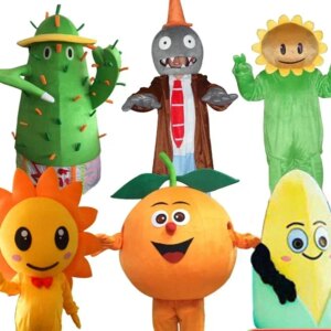 Navel Orange Mascot Sunflower Plant Corn Cactus Fruit Costume Cosplay Party Carnival Halloween Christmas Easter Adult
