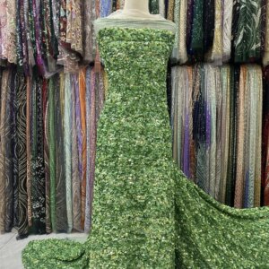 Luxury Heavy Lace African French Fabric 2025 High Quality 5 Yards Sequins Fabric Nigerian For Evening Party Dress Women