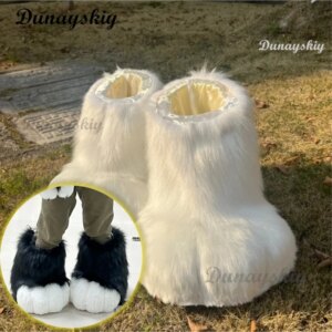 Furry Fursuit Cosplay Shoes Japanese Style Animal Footwear Art Exhibition Secondary Furry Boots Cosplay Outdoor Halloween