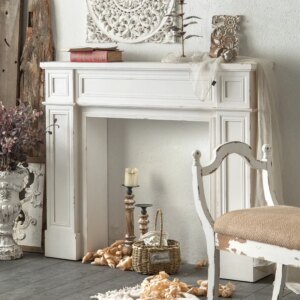 French Internet celebrity fireplace decorative cabinet finished retro old American fireplace table real villa ins wind fireplace