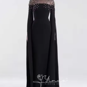 Dress Luxury Birthday Evening Dress Floor Length Full Sleeves Summer Elegant Wedding Party Gowns For Women Arab