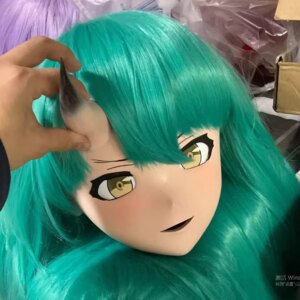 (RB2406)Customize Full Head Quality Handmade Female/Girl Resin Japanese Anime Cartoon Character Kig Cosplay Kigurumi Mask
