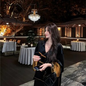 New Chinese style disc acetic coat feminine loose top