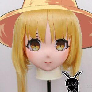 (RB42903)Customize Lockable Full Head Resin Cartoon Cosplay Japanese Character Anime Role Play Kigurumi Mask With Back Shell