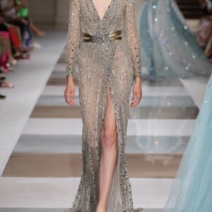 Sexy A Line Glamorous Evening Dress Customized Deep V Neck Party Women Cocktail Fashionable With Belt Luxurious Prom Gown