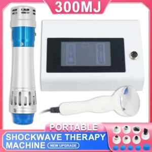 300MJ Shockwave Therapy Machine For ED Treatment And Pain Relief Muscle Relax Massage Physiotherapy 2In1 Ultrasound Instrument