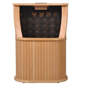 Wooden Massage Foot Bath Bucket Sweat Steam Fumigation Far Infrared Sweat Steam Bucket Automatic Massage Foot Bath Bucket 220V