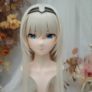 (NFD311-33)Customize Full Head With Lock Pretty Female/Girl Japanese Animego Character Kig Cosplay Kigurumi Mask Crossdress Doll