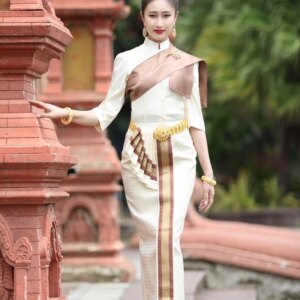 Chinese Minority Clothing Yun Nan Dai Traditional Wear Women Costume Laos Thailand Princess Tops + Skirt + Shawl Scarf Outwear