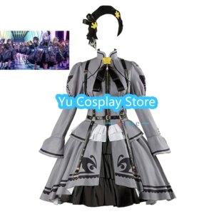 Yu-Cosplay Shiraishi Tsumugi Cosplay Costume Million RADIO 5th Anniversary Dress Cute Party Suit Halloween Carnival Uniforms