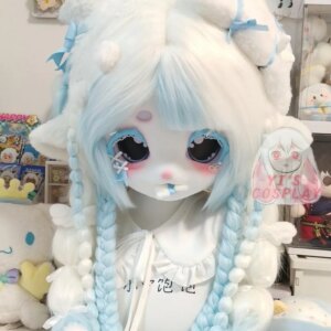 Yis cosplay Custom Furry head Kigurumi Head Cosplay Kemono Fursuit Handmade Headsets Beast Customized Fursuit Kemono Head