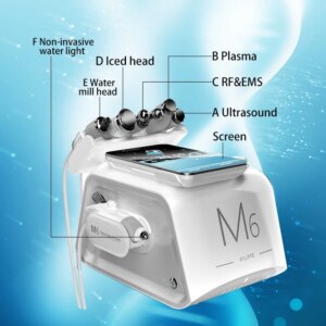 Skin Deep Cleaning Facial Whitening Aqua Dermabrasion Machine Black Head Removal 6 In 1 Facial Care Oxygen Water Facial Machine