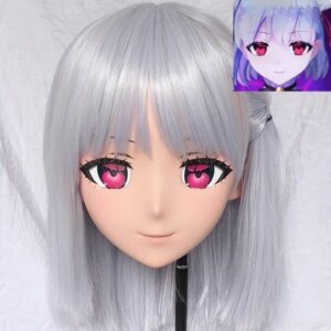 (GLA010)Customize Character Crossdressing Female/Girl Resin Full/Half Head With Lock Anime Cosplay Japanese Anime Kigurumi Mask