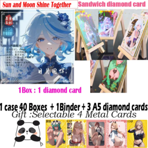 New Goddess Sandwich Diamond Card Spicy Hobby Board Genshin Doujin Rare Collectible Gift Featuring Hutao & Gany