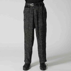 YOJI OOAK original design Wool design feel asymmetrical pants casual pants loose small straight pants tide