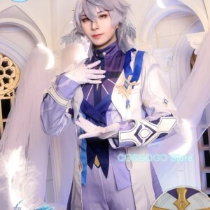 COSGOGO Honkai: Star Rail Sunday Costume Halloween Game Suit Outfits Uniform Set Trench Pants Gloves Hairpins Rings Ear Clips