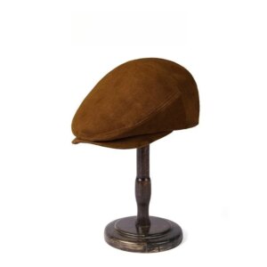 Light luxury elegant and fashionable cap men’s women’s big-headed leather forward cap