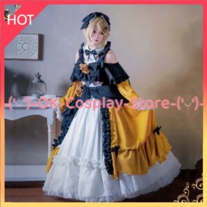 [Custom Made] 15th Anniversary Rin Cosplay Costume Women Cute Gothic Lolita Dress Halloween Outfits Anime Clothing