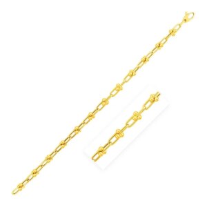 14k Yellow Gold 7 1 2 inch Jax Chain Bracelet