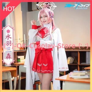 [Custom Made] Mimori Cosplay Costume Game Blue Archive Cosplay Dress Hyakkiyako Suit Halloween Party Uniforms Anime Clothing