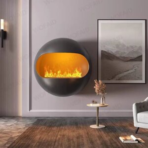 Electric Vapor Fireplace Simulated Fake Flame Fire Place Decorative Colorful Flame for Living Room Atomized Electric Fireplace