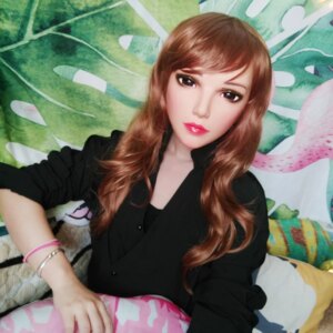 (Sha-03)Female Sweet Girl Resin Half Head Kigurumi BJD Eyes Crossdress Cosplay Japanese Anime Role Lolita Mask With Eyes And Wig