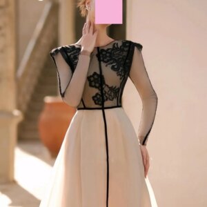 Customized فستان حفلات الزفاف A-Line Scoop Neckline Luxury Evening Dresses Floor-Length Lace Dresses For Special Events Zipper