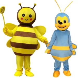 Little Bee Mascot Costume Character Fancy Dress Suit Cartoon Birthday party Bumblebee Mascot Costume Halloween performance props