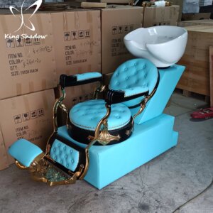Luxury Shampoo Bed Salon Head Washing Shampoo Chair Leisure Beauty Salon Shampoo Chair Sink Bowl Unit
