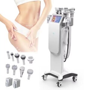 Multifunctional 6-In-1 40k 80K Cavitation Slimming Machine 5D Carving Vacuum Laser Body Slimming Muscle Shaping Equipment