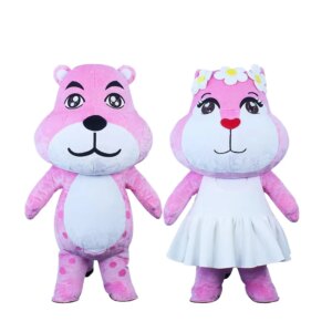 Leopard Inflatable Plush Costume Adult Character Ball TV Program Carnival Opening Celebration Cosplay Set